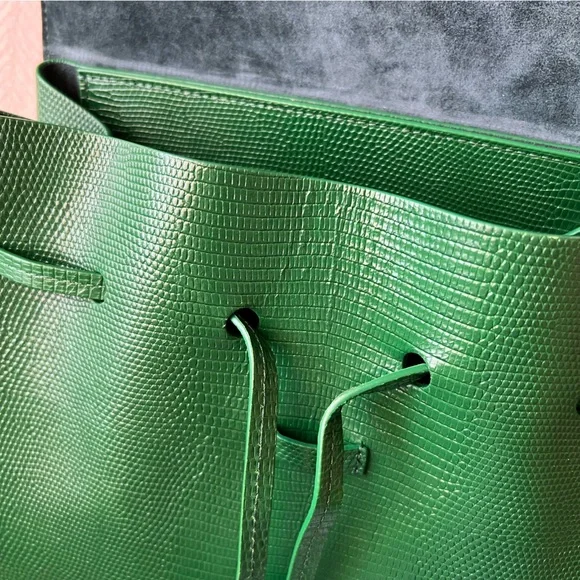Mansur Gavriel Soft Lady Bag Lizard Embossed Leather - Picture 11 of 17